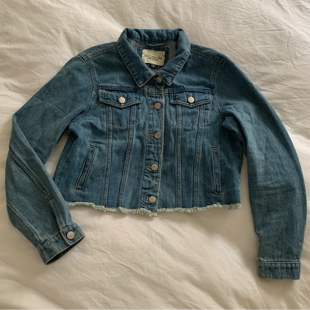 Ashley Vintage Charm Cropped Jean Jacket